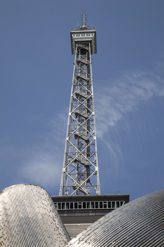 Deutschland, Berlin, Westend, Blick auf Funkturm, lizenzfreies Stockfoto
