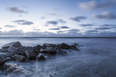 Neuseeland, Südinsel, Hokitika, Sonnenuntergang am Meer - WV000721