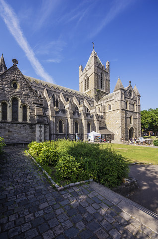Ireland, County Dublin, Dublin, Dublinia, Wood Quay, Christ Church Cathedral stock photo