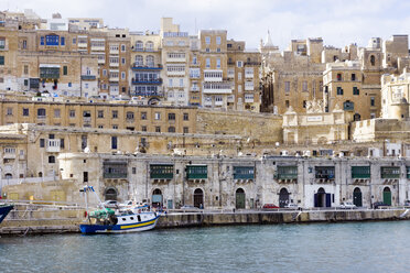 Malta, Valletta, Stadtbild vom Grand Harbour aus gesehen - WEF000246