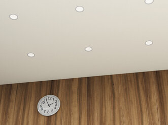 3D-Rendering, Uhr an der Wand - UWF000189