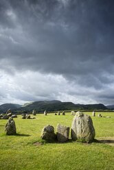 United Kingdom, England, Cumbria, Lake District, Castlerigg stone circle - ELF001292