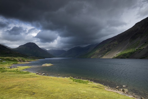 United Kingdom, England, Cumbria, Lake District, National Park, Wastwater stock photo