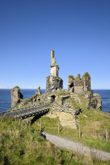 Vereinigtes Königreich, Schottland, Wick, Nordostküste, Burgruine Sinclair Girnigoe - ELF001359