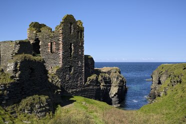 Vereinigtes Königreich, Schottland, Wick, Nordostküste, Burgruine Sinclair Girnigoe - ELF001362