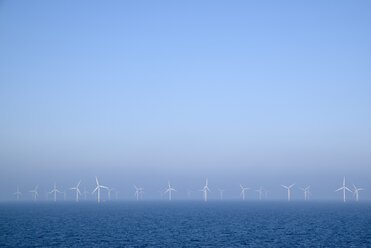 Belgien, Westflandern, Ostende, Zeebruegge, Windpark Thorntonbank - ELF001378