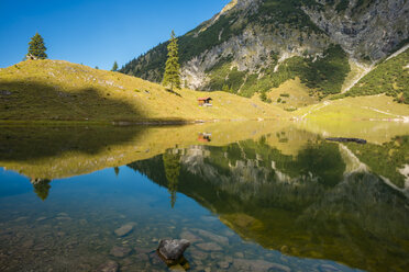 Deutschland, Bayern, Allgäu, Allgäuer Alpen, Unterer Gaisalpsee - WGF000471