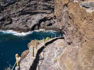 Spain, Canary Islands, La Palma, Camino del Prois, path to Poris de Candelaria - AMF002889