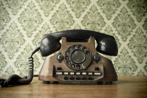 Old telephone made of copper - JAWF000045