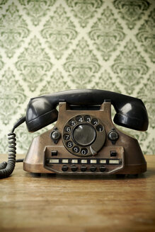 Altes Telefon aus Kupfer - JAWF000046