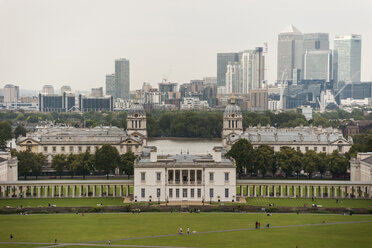 Vereinigtes Königreich, England, London, Greenwich, Old Royal Naval College und Finanzviertel - PAF000993