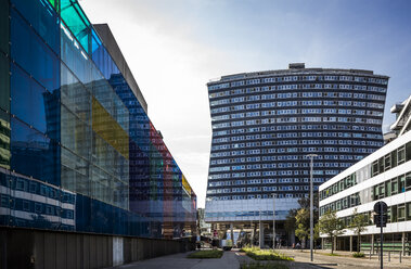 Austria, Vienna, view to extension building of gasometer - DISF001063