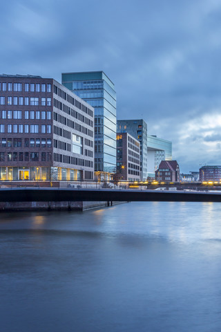 Deutschland, Hamburg, moderne Architektur in der Hafencity, lizenzfreies Stockfoto