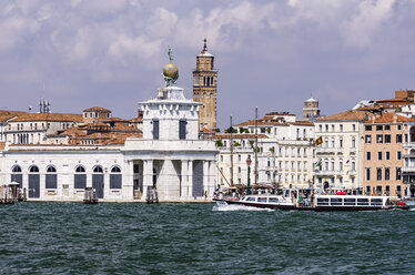 Italy, Veneto, Venice, Giudecca, Canal with excursion boat - THAF000680