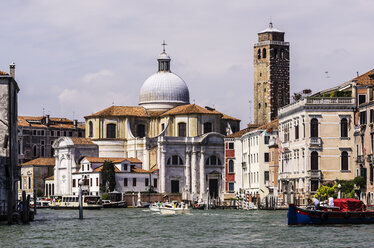 Italy, Veneto, Venice, Palazzo Labia and Church Santa Croce by the canal - THAF000685