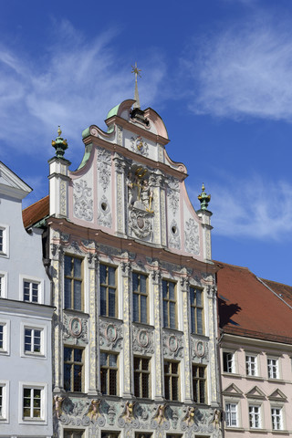 Deutschland, Bayern, Oberbayern, Landsberg am Lech, Altes Rathaus, lizenzfreies Stockfoto