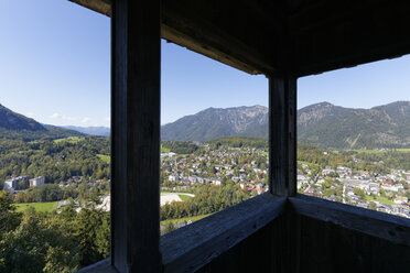 Österreich, Oberösterreich, Salzkammergut, Siriuskogel, Aussichtspunkt, Blick auf Bad Ischl - SIEF006039