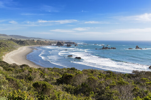 USA, California, Big Sur, Pacific Coast, National Scenic Byway, Beach - FOF007248