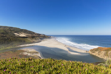 USA, California, Big Sur, Pacific Coast, National Scenic Byway, Beach - FOF007261