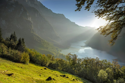 Switzerland, Canton of Glarus, Kloen Valley, stock photo