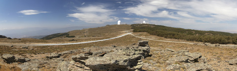 Spanien, Andalusien, Calar Alto, Calar-Alto-Sternwarte, Panorama, lizenzfreies Stockfoto