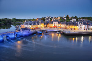 Frankreich, Bretagne, Auray, Boote im Hafen - DSGF000735