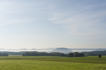 Deutschland, Sachsen, Sächsische Schweiz, Nationalpark, Blick auf Bastei - MJF001374