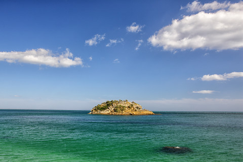 Portugal, Atlantikküste, Strand von Portinho da Arrabida, lizenzfreies Stockfoto