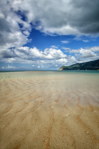 Portugal, Atlantikküste, Strand von Portinho da Arrabida, lizenzfreies Stockfoto