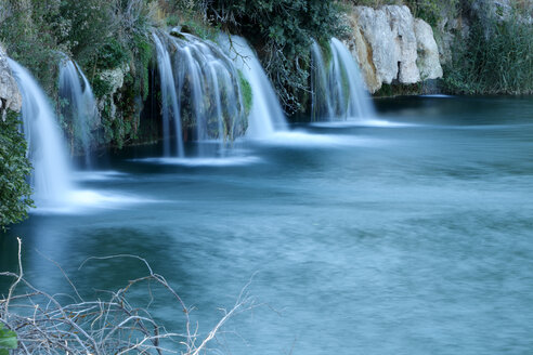 Spanien, Albacete, Lagunas de Ruidera, Wasserfälle des Flusses Guadiana - DSGF000631