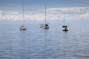 Slowenien, Istrien, Koper, Boote auf der Adria - WIF001115