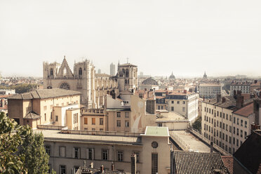 France, Department Rhone, Lyon, View to Lyon Cathedral - SBDF001279