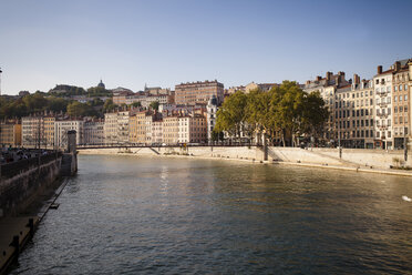 France, Department Rhone, Lyon, Buildings on the Saone River - SBDF001290