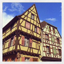 France, Alsace, Riquewihr, timber-framed house - GWF003183