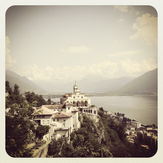 Switzerland, Lago Maggiore, Madonna del Sasso - GWF003205