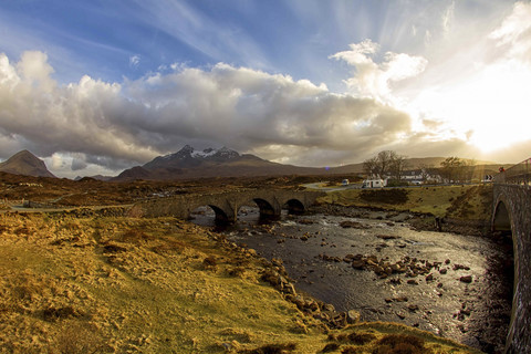 UK, Schottland, Isle of Skye, Brücke, lizenzfreies Stockfoto