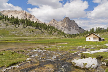 Italien, Südtirol, Dolomiten, Naturpark Fanes-Sennes-Prags, Fanes-Hütte - UMF000740