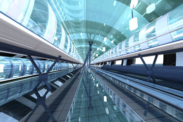 Futuristic passageway, 3D Rendering - SPCF000033