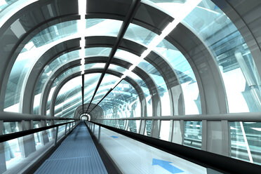 Futuristic passage of railway station, 3D Rendering - SPCF000036