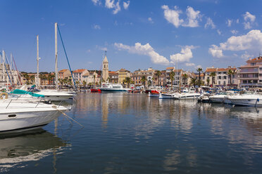 Frankreich, Provence-Alpes-Cote d'Azur, Departement Var, Sanary-sur-Mer, Hafen - WDF002651