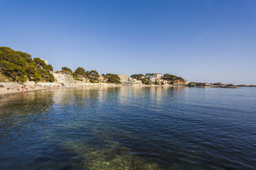 Frankreich, Provence-Alpes-Cote d'Azur, Departement Var, Bandol, Strand - WDF002658