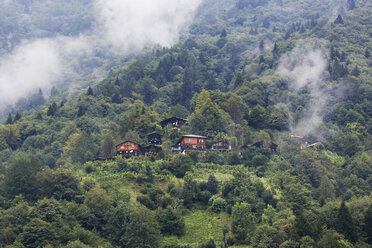 Turkey, Black Sea Region, typical frame houses near Ayder - SIEF006192