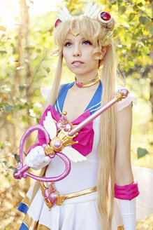 Portrait of woman wearing costume of Pretty Guardian Sailor Moon - AFF000094