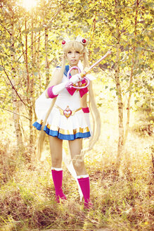 Woman wearing costume of Pretty Guardian Sailor Moon - AFF000095