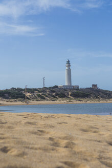 Spain, Andalusia, Los Canos de Meca, Cape Trafalgar, Lighthouse and beach - KBF000198