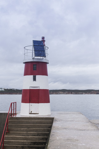 Portugal, Algarve, Sagres, Leuchtturm, lizenzfreies Stockfoto