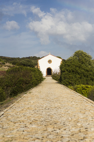 Portugal, Algarve, Vila do Bispo, Templerkirche Guadalupe, lizenzfreies Stockfoto