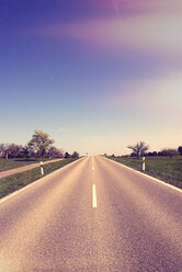 Germany, Baden-Wurttemberg, Country road in spring - LVF002114