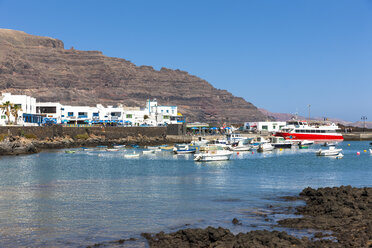 Spain, Canary Islands, Lanzarote, fishing village Orzola stock photo