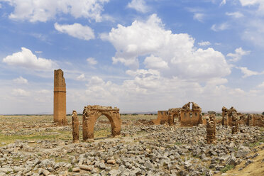 Türkei, Anatolien, Südostanatolien, Provinz Sanliurfa, Harran, Ruinen der Universität und des Minaretts von Ulu Camii - SIE006210